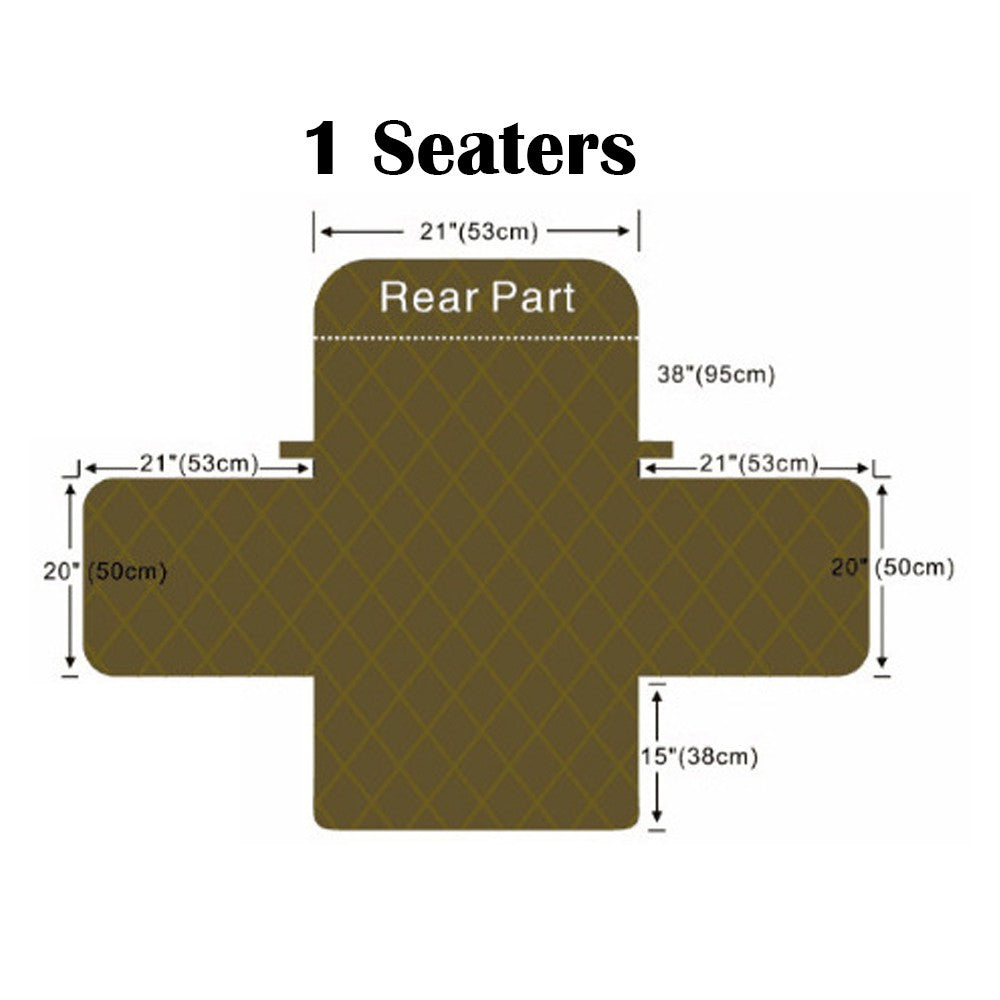 Sofa Couch Protective Cover Removable Waterproof Pet Dog Seat Cover with Anti Slip Strap