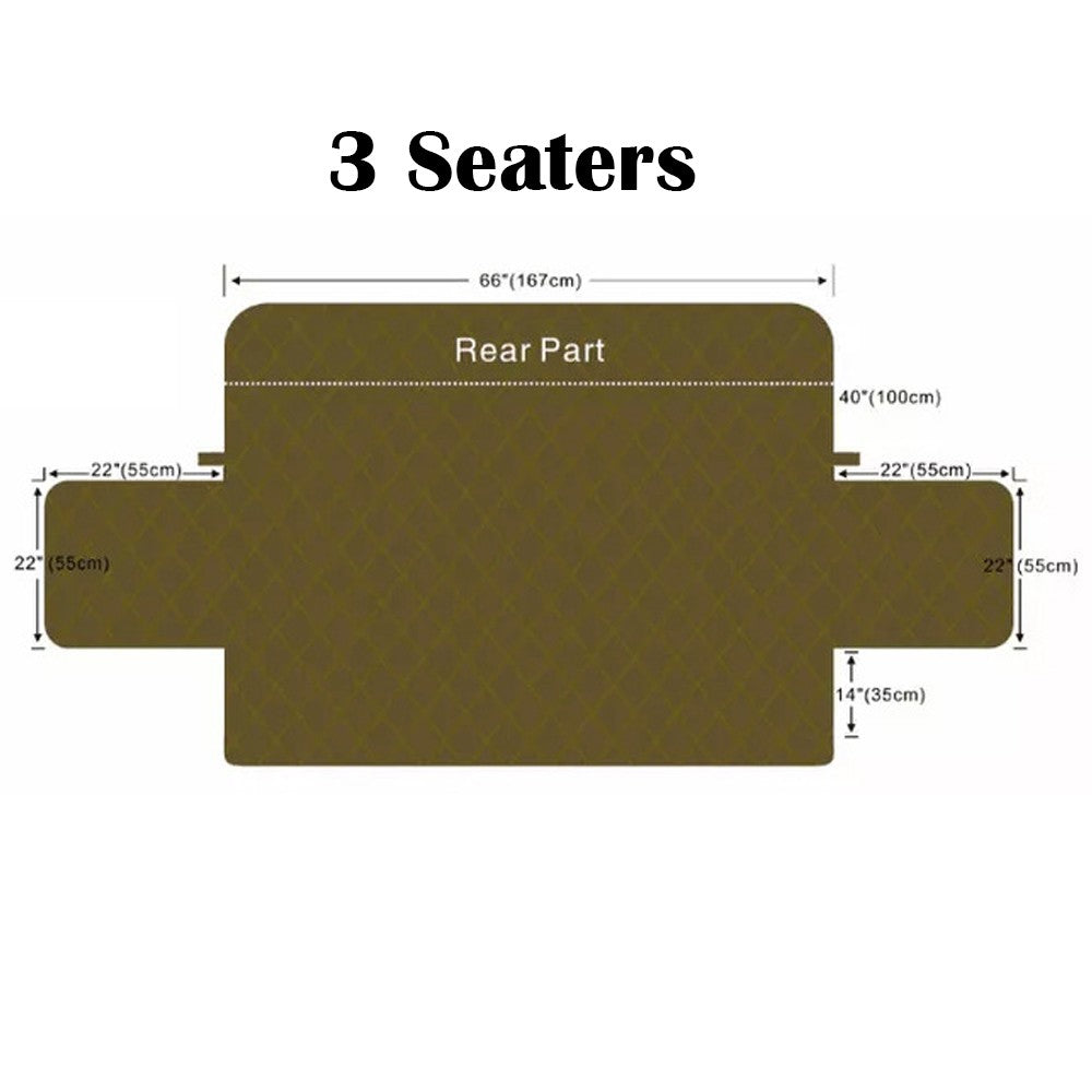 Sofa Couch Protective Cover Removable Waterproof Pet Dog Seat Cover with Anti Slip Strap
