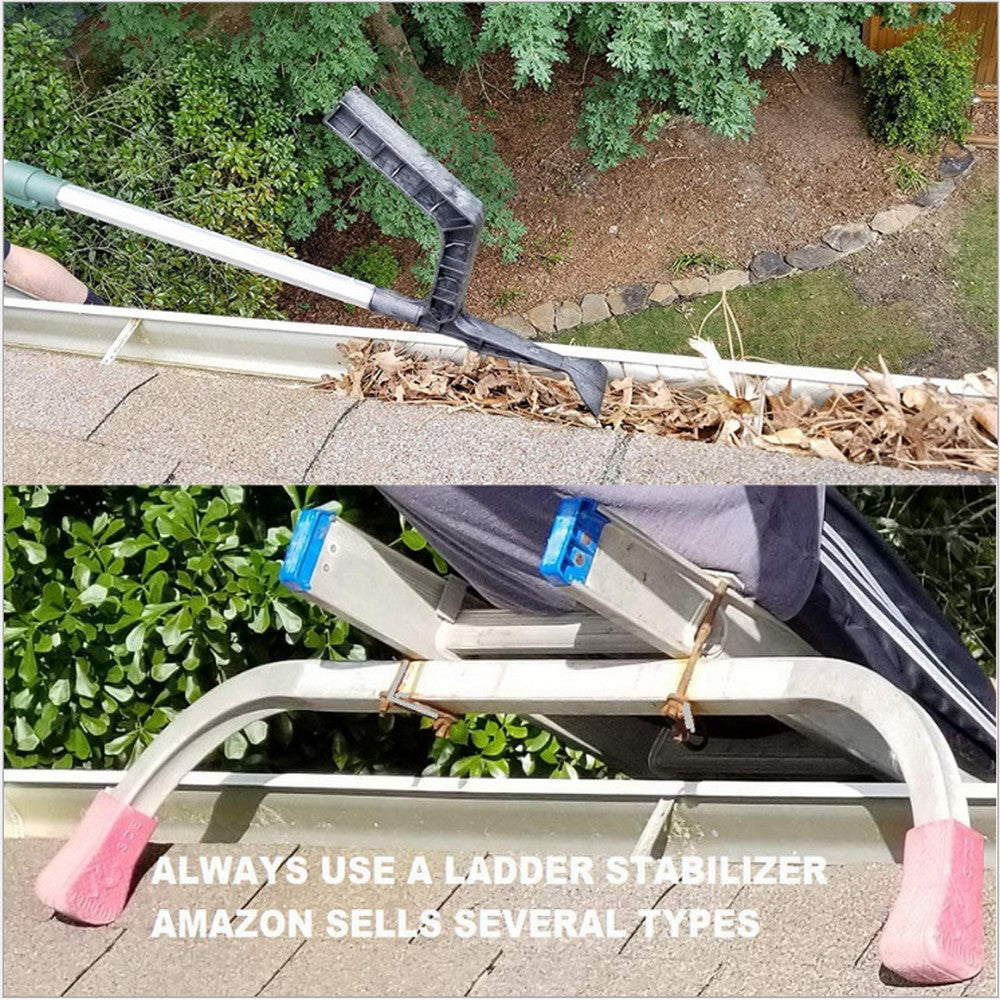 2 X Roof Gutter Cleaning Tool House Gutter Cleaning Shovel and Claw Leaves Cleaning Tools