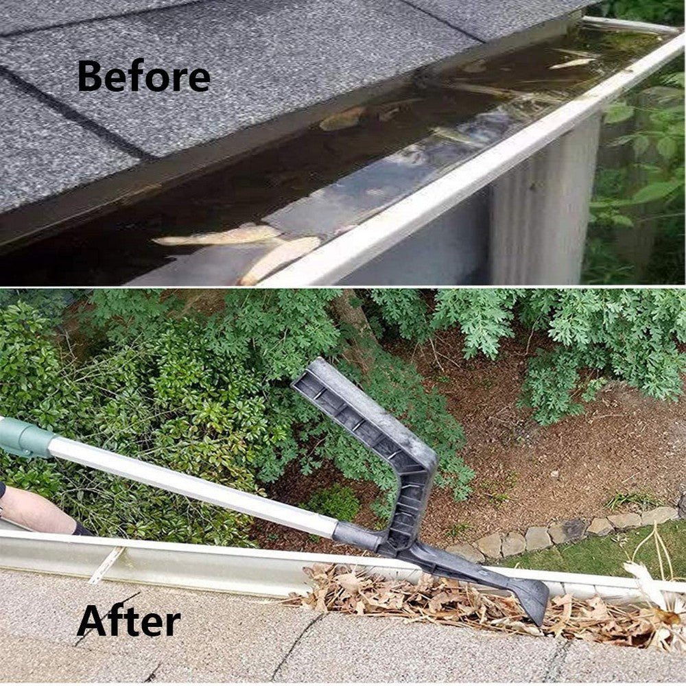 2 X Roof Gutter Cleaning Tool House Gutter Cleaning Shovel and Claw Leaves Cleaning Tools