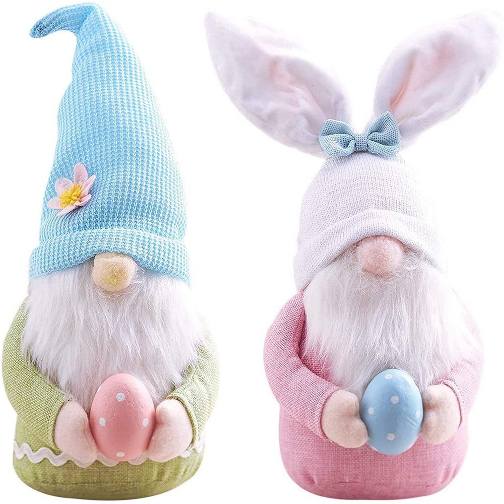 2 X Home Easter Decorations Ornaments Gnome Faceless Doll for Kids