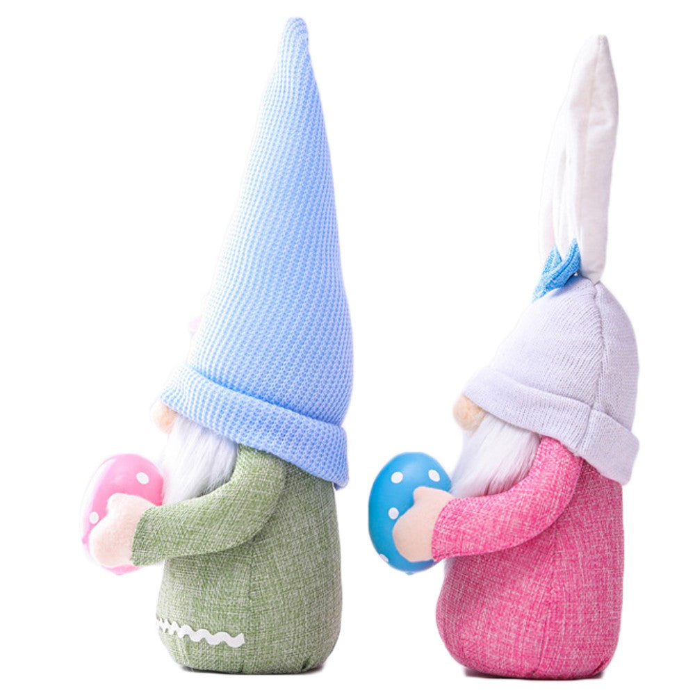 2 X Home Easter Decorations Ornaments Gnome Faceless Doll for Kids