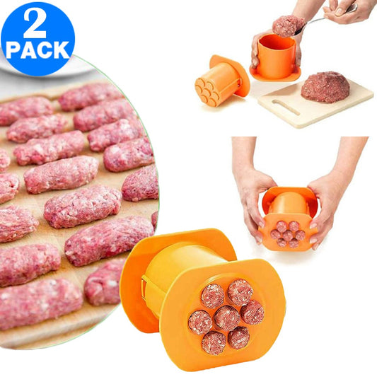 2 X Kitchen One Press BBQ Sausage Maker Hot Dog Meat Making Tool Barbecue Grill Meat Mold