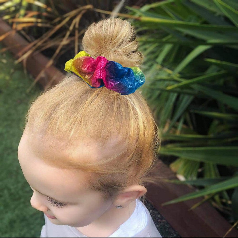 7PCS Women Shiny Metallic Zipper Pocket Velvet Scrunchies Hair Ties Girl Stuff Scrunchy Hair Elastic Bands for Sister Friend