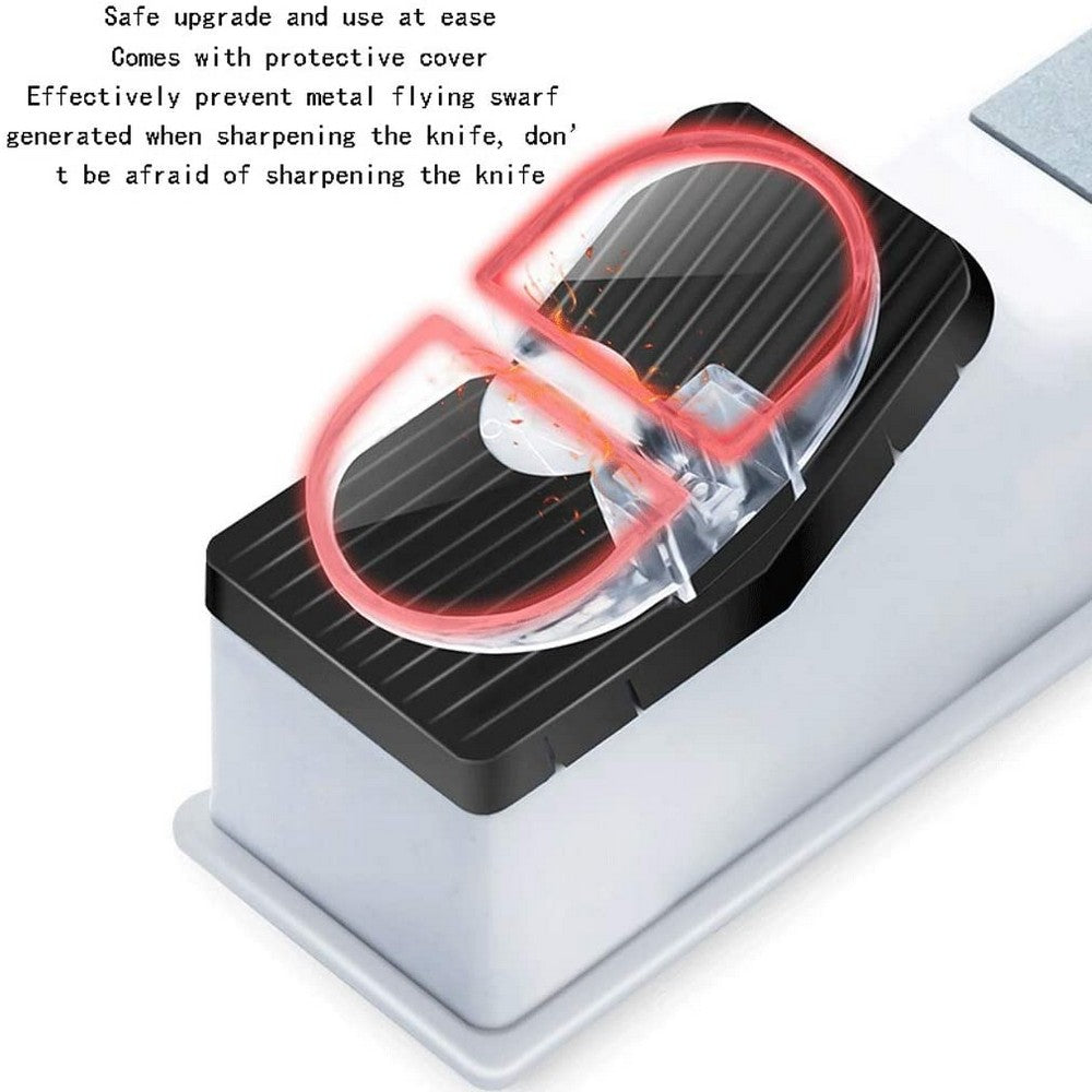 2 X USB Electric Knife Sharpener Kitchen Knives Sharpening System Quickly Sharpening Tool
