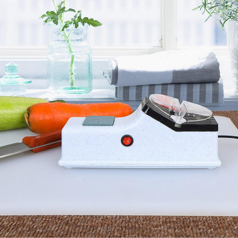 2 X USB Electric Knife Sharpener Kitchen Knives Sharpening System Quickly Sharpening Tool