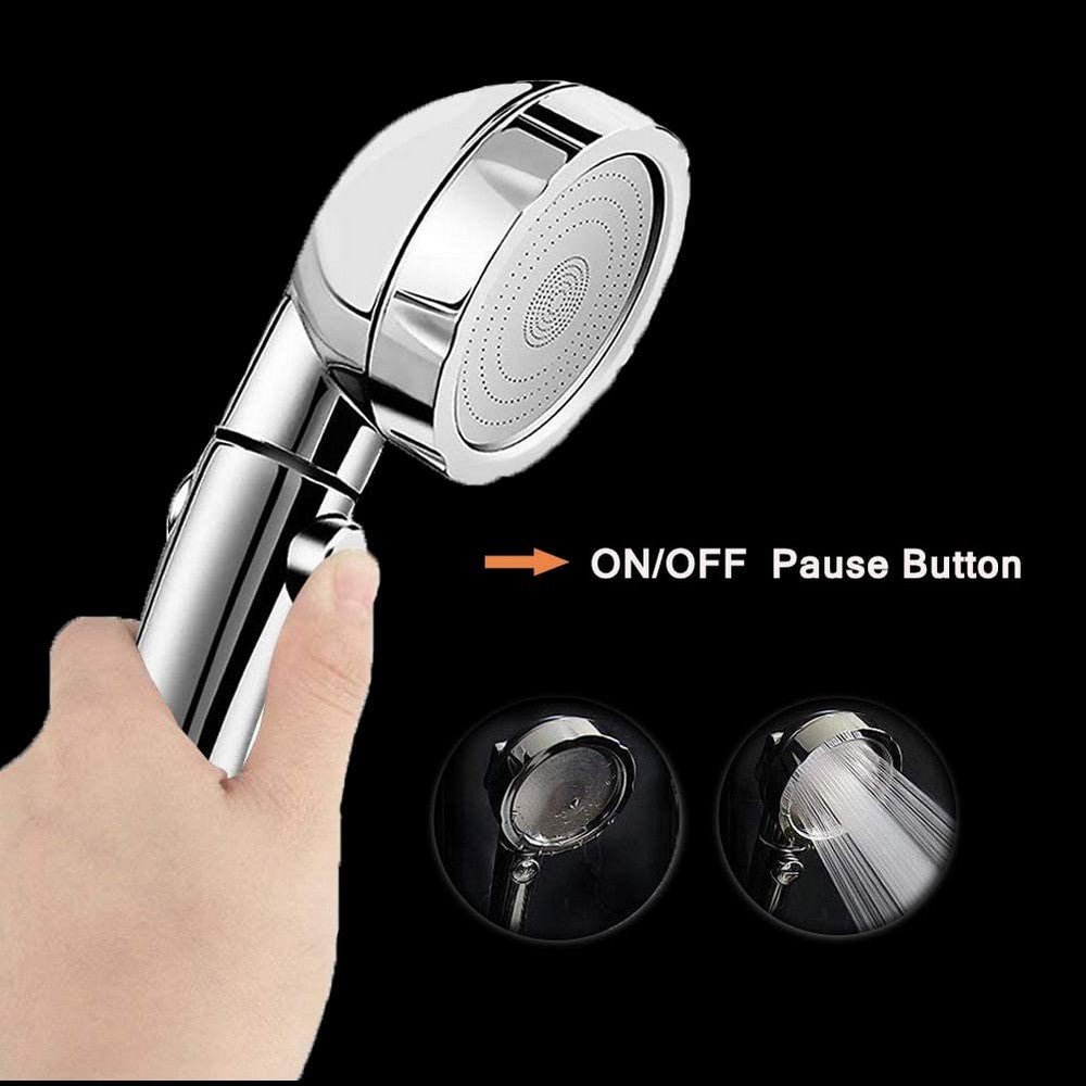 2 X Multifunction 3 Spray Settings Hight Pressure Handheld Shower Head Sprays with On Off Switch