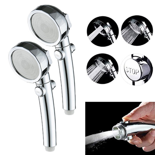 2 X Multifunction 3 Spray Settings Hight Pressure Handheld Shower Head Sprays with On Off Switch