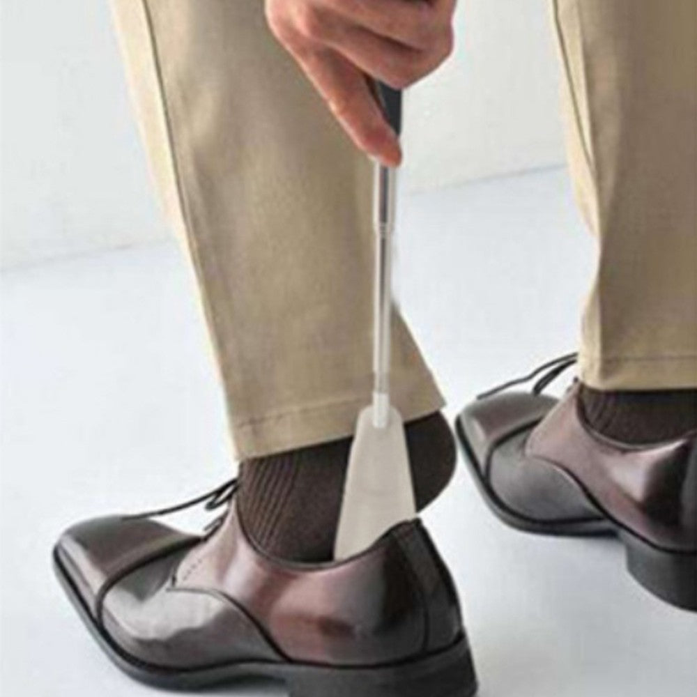 4 X Extendable Shoe Lifter Adjustable Length Stainless Steel Shoe Spoon for Elders Pregnant Woman