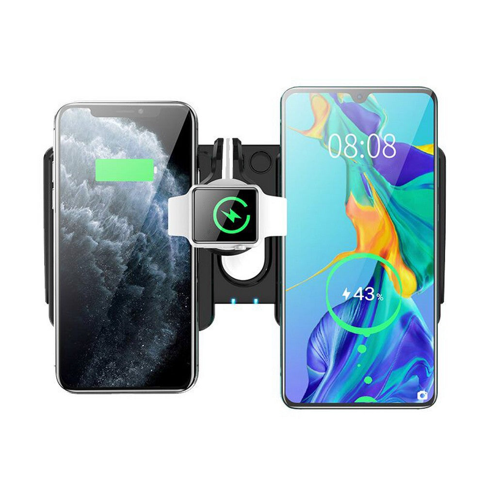 4 In 1 Wireless Charging Stand Wireless Charger Dock for iPhone Android Apple Watch AirPods