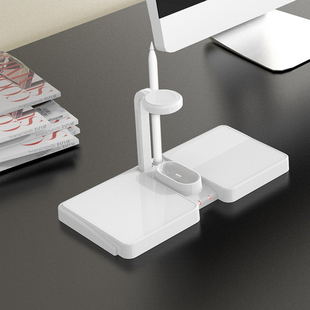 4 In 1 Wireless Charging Stand Wireless Charger Dock for iPhone Android Apple Watch AirPods