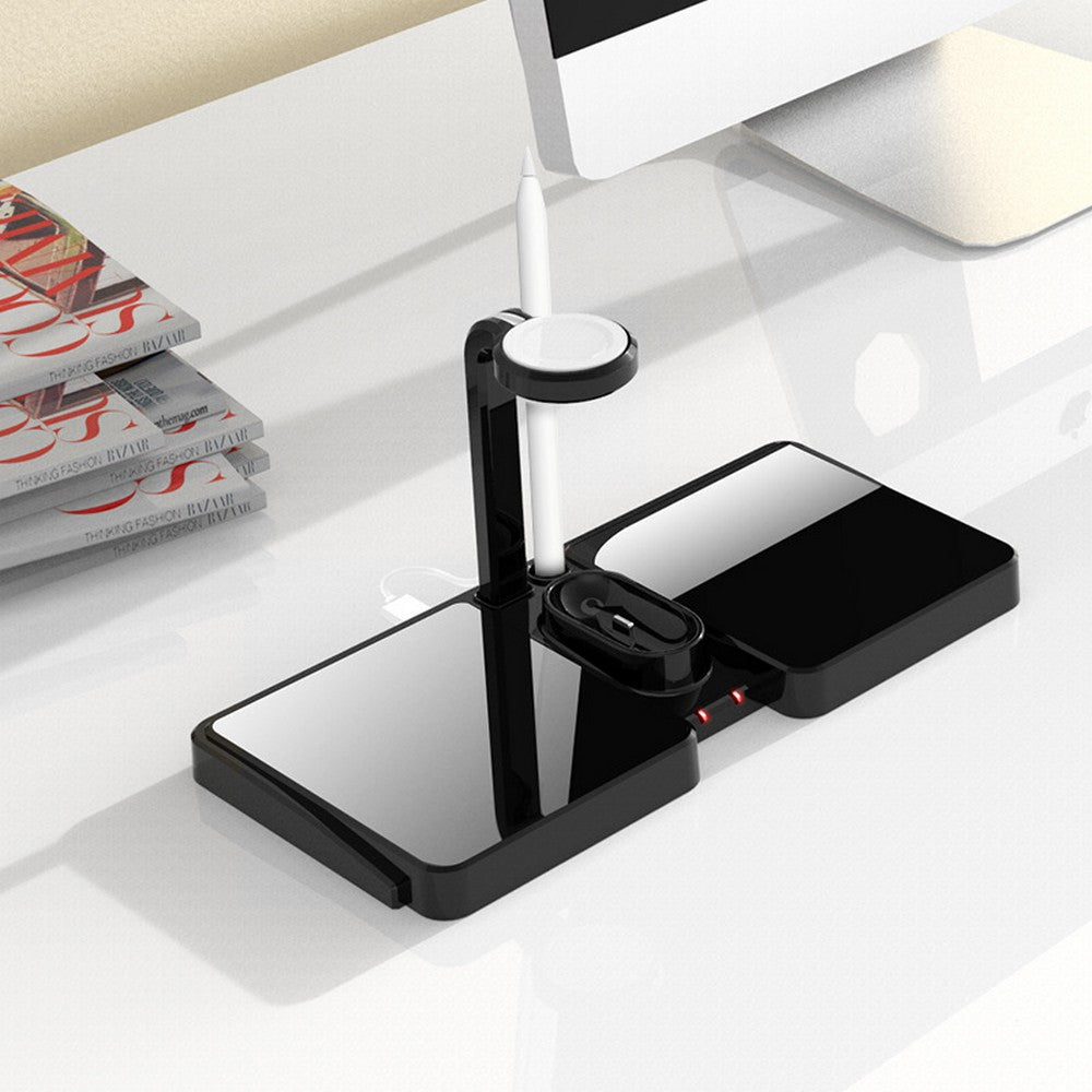 4 In 1 Wireless Charging Stand Wireless Charger Dock for iPhone Android Apple Watch AirPods