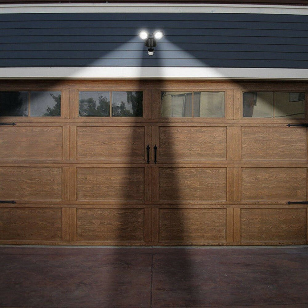 22 LED Outdoor Solar Powered Dual Heads Light Flood Lamp Security Garden Motion Sensor Light