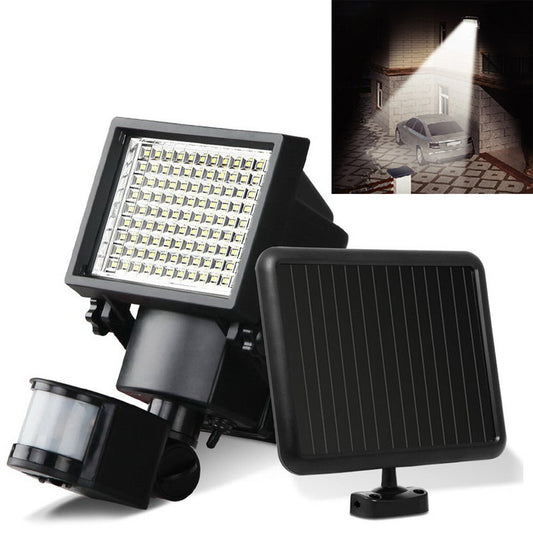 100 LED Outdoor Solar Powered Light Flood Lamp Security Garden Motion Sensor Light