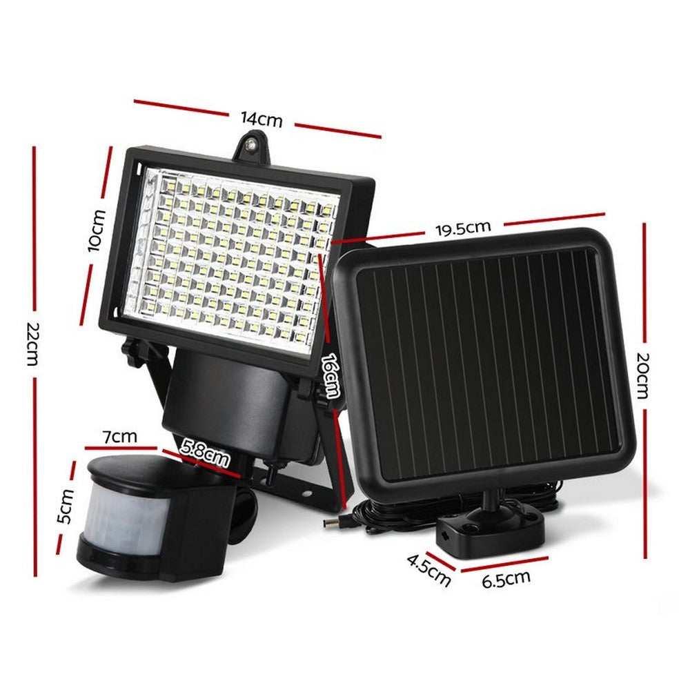 100 LED Outdoor Solar Powered Light Flood Lamp Security Garden Motion Sensor Light