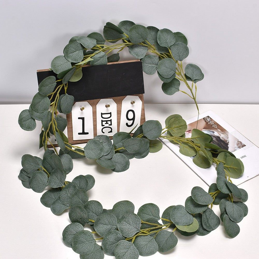 2 X Artificial Greenery Leaves Vines Plants Home Office Wedding Decoration Photography Props Style 1