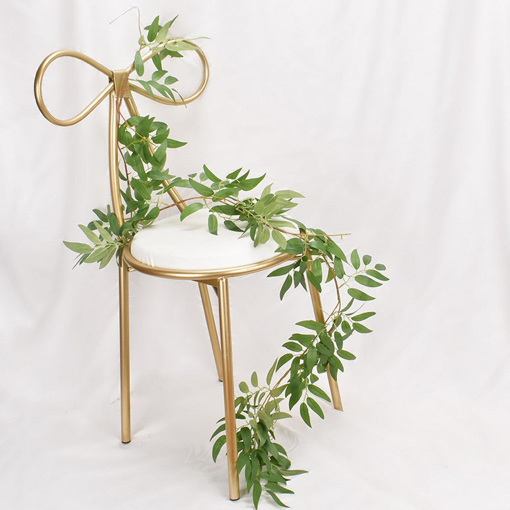 Artificial Greenery Leaves Vines Plants Home Office Wedding Decoration Photography Props Style 2 Green