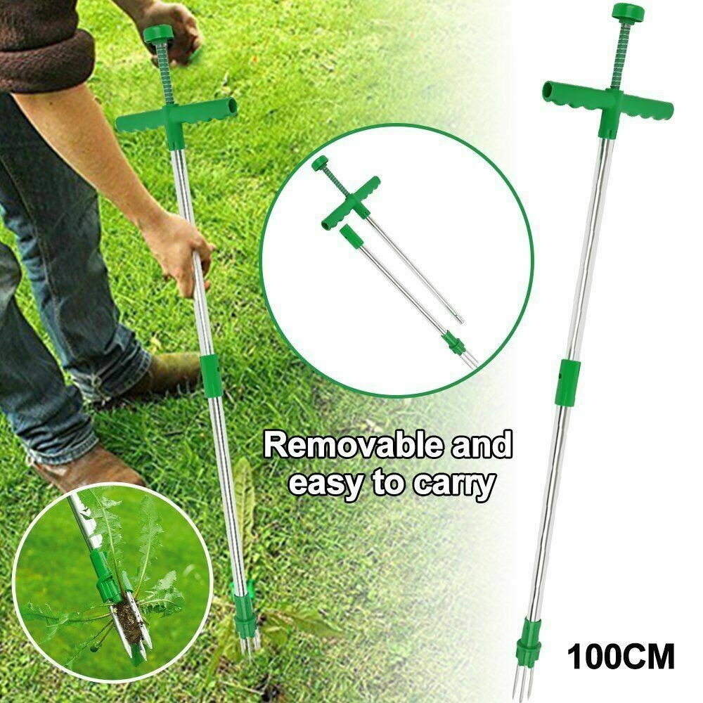 2 X Detachable Weed Puller Yard Garden Plant Root Remover Weeder Twister Twist Pull Lawn Root Killer Gardening Tool