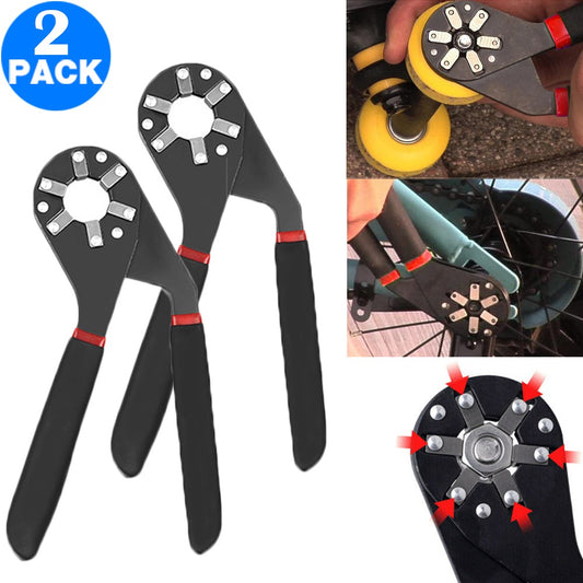 2 X 6 Inch Adjustable Multifunction Universal Wrench Chuck Spanner Hand Tool