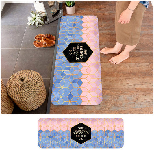 45X120CM Non-Slip Waterproof Kitchen Mat Home Floor Rug Door Carpet Oil-proof Mat Style 1