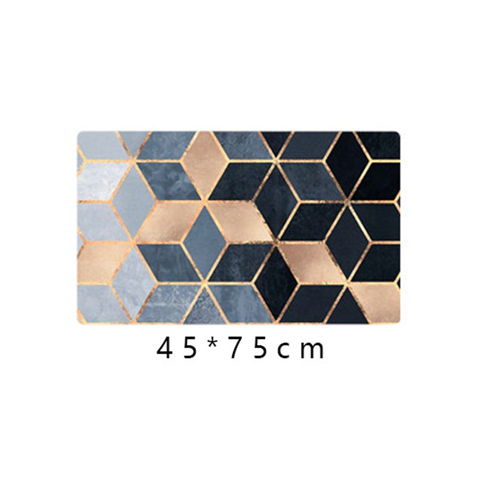45X75CM Non-Slip Waterproof Kitchen Mat Home Floor Rug Door Carpet Oil-proof Mat Style 3