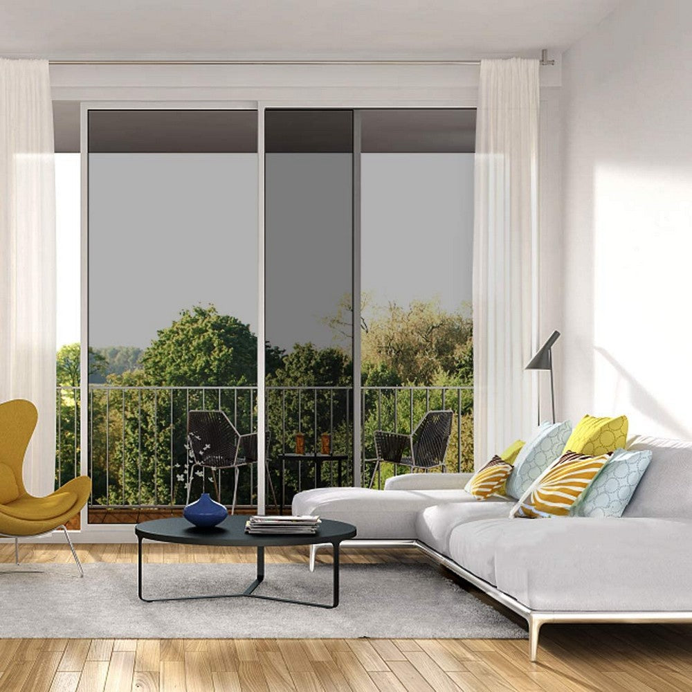 1 X 2M One Way Window Film Mirror Effect Tint Glass Cover Daytime Privacy Protecting Film Black