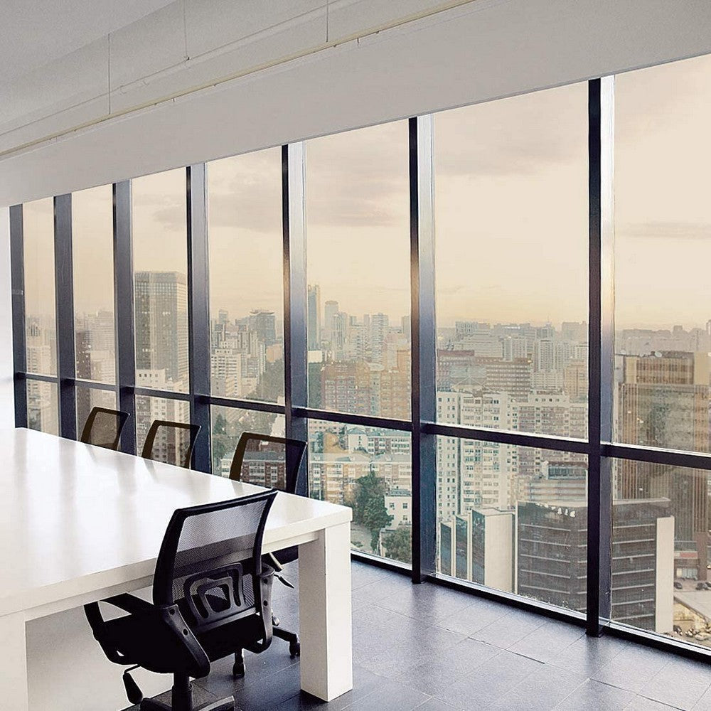 1 X 5M One Way Window Film Mirror Effect Tint Glass Cover Daytime Privacy Protecting Film Brown