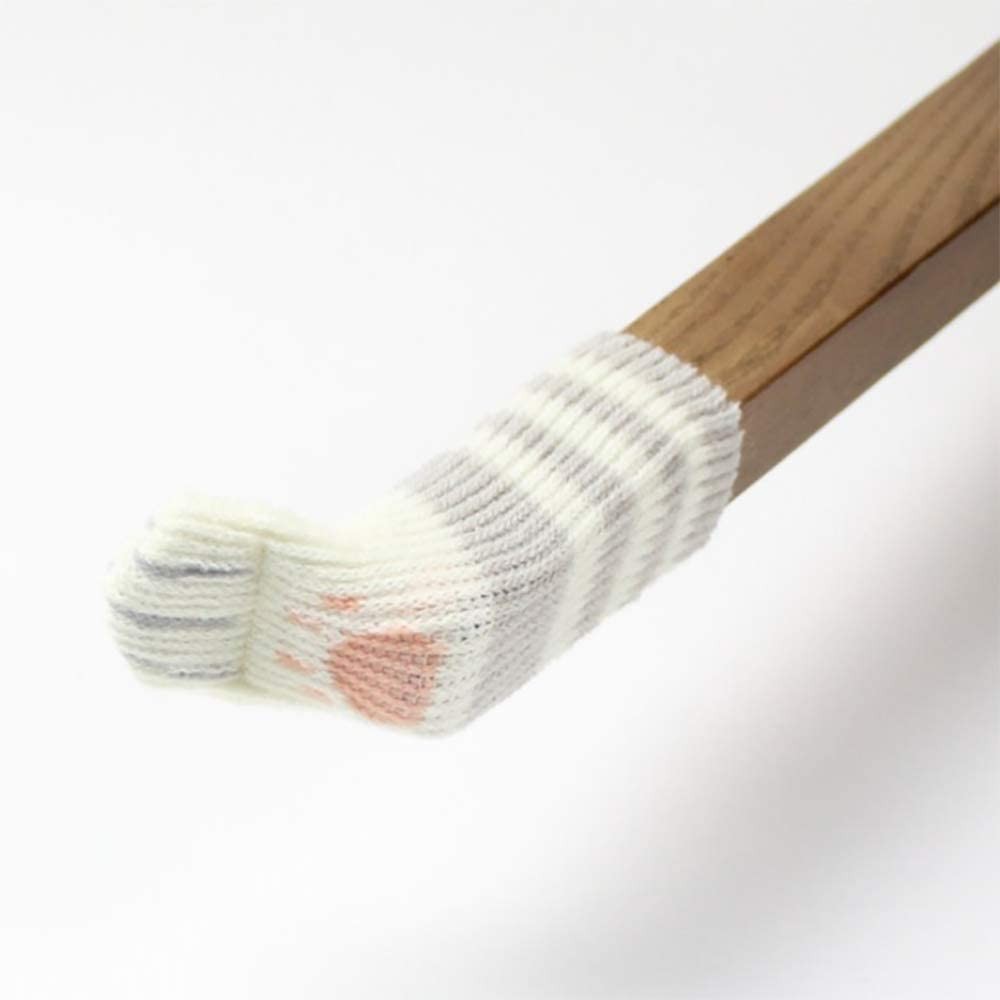 16PCS Cat Paw Design Chair Socks Chair Leg Protectors Table Leg Sleeves Floor Protectors Furniture Socks Chair Leg Covers Designed for Cat Lovers