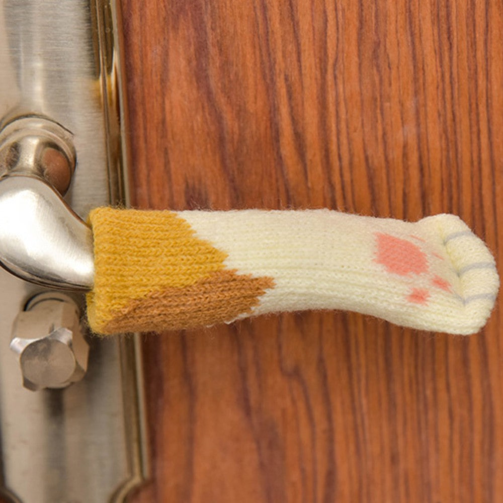 16PCS Cat Paw Design Chair Socks Chair Leg Protectors Table Leg Sleeves Floor Protectors Furniture Socks Chair Leg Covers Designed for Cat Lovers