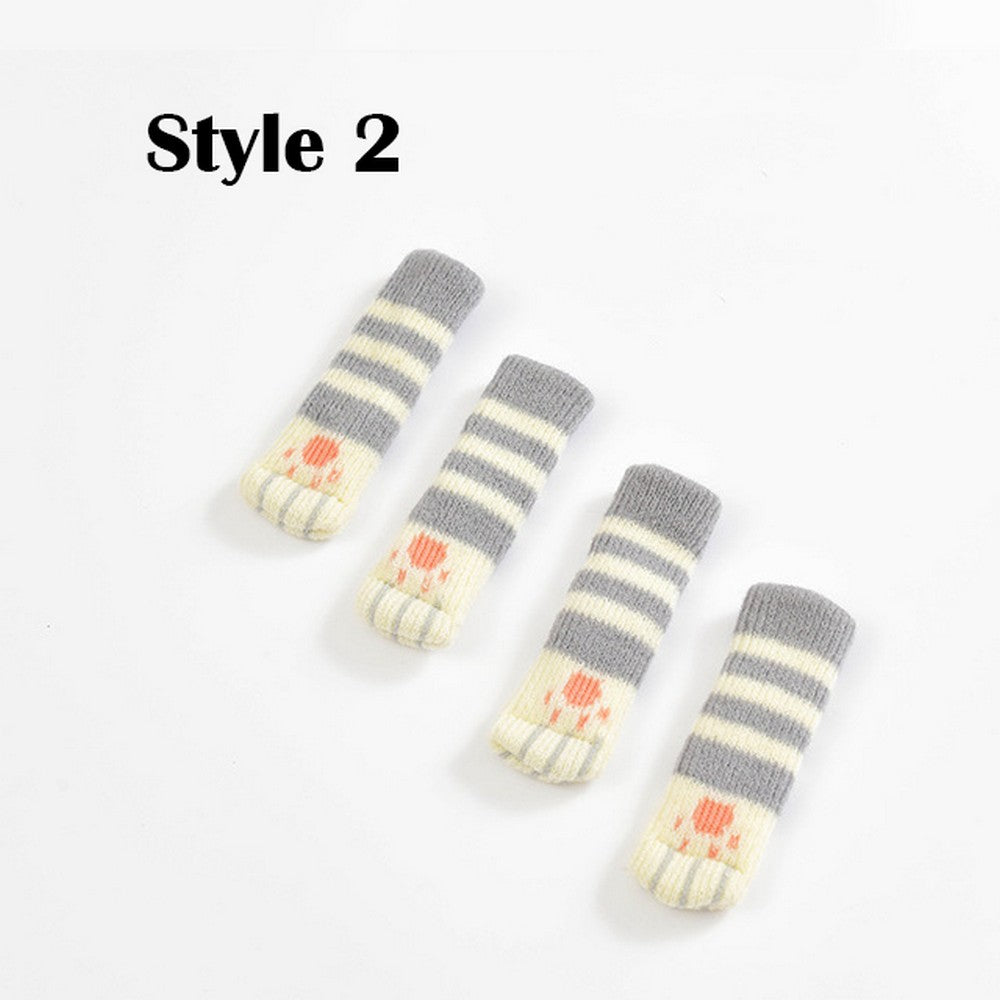 16PCS Cat Paw Design Chair Socks Chair Leg Protectors Table Leg Sleeves Floor Protectors Furniture Socks Chair Leg Covers Designed for Cat Lovers