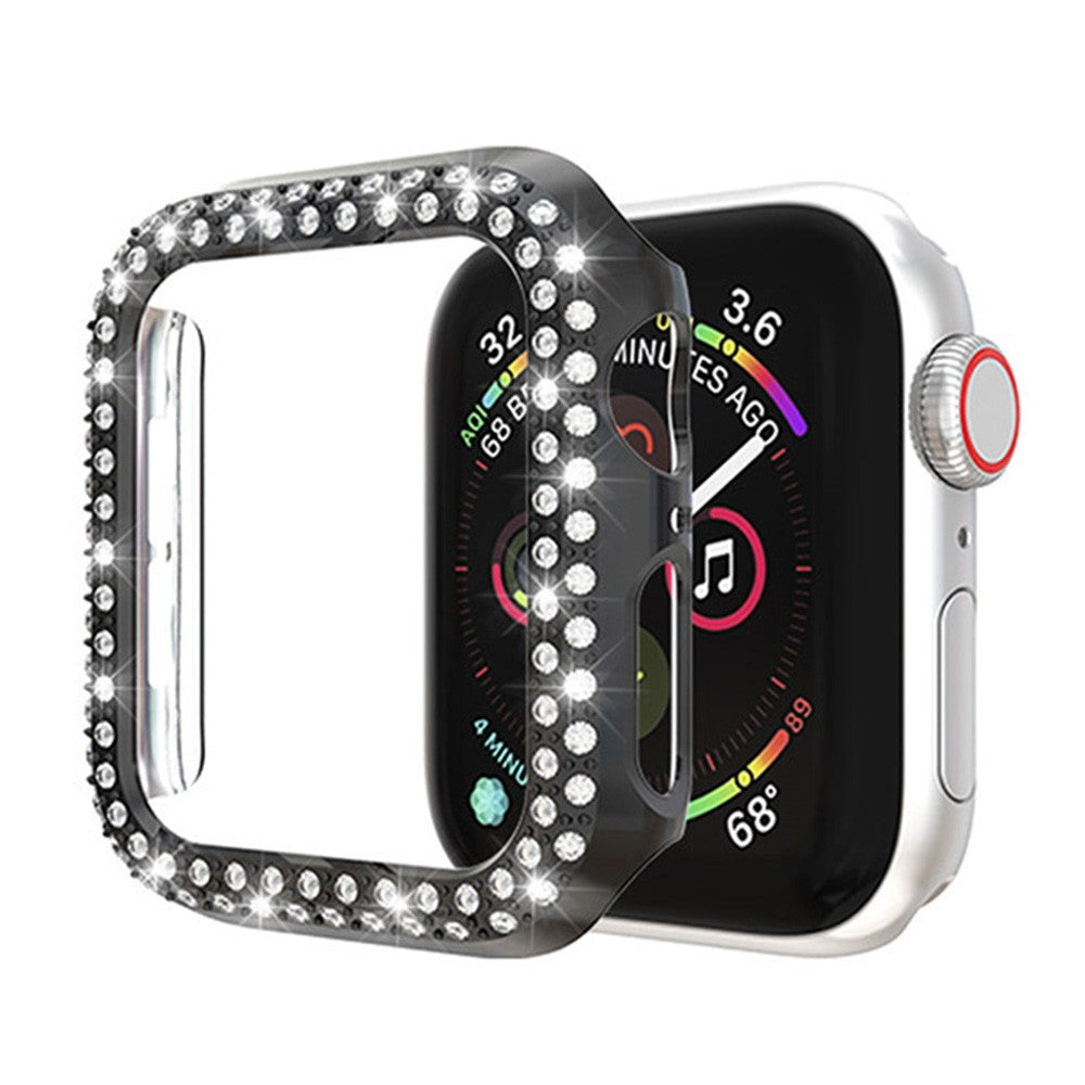 4 X Bling Rhinestone Design Watch Cases Protective Cover Watch Caps for iWatch  Compatible for Apple Watch 40mm