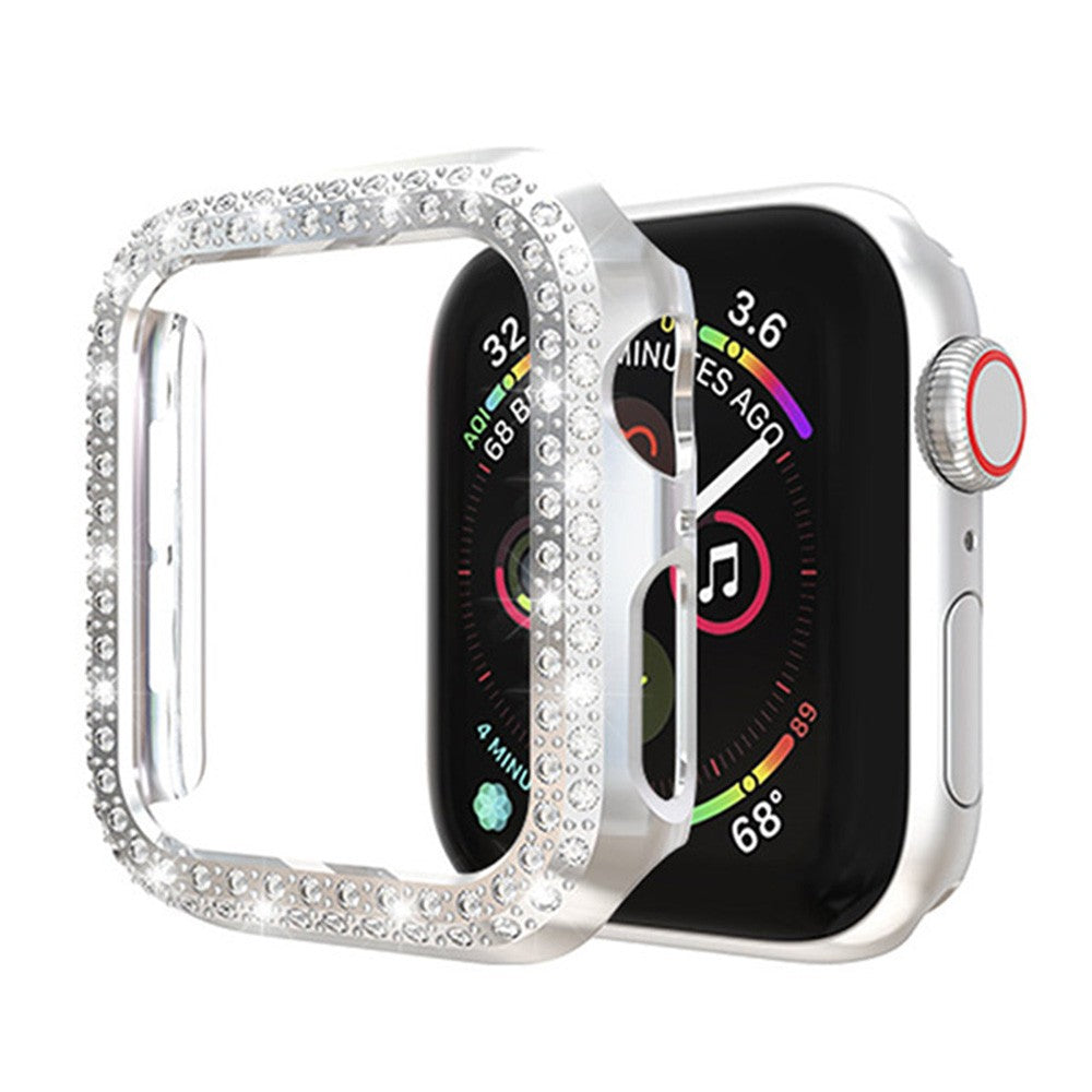 4 X Bling Rhinestone Design Watch Cases Protective Cover Watch Caps for iWatch  Compatible for Apple Watch 40mm