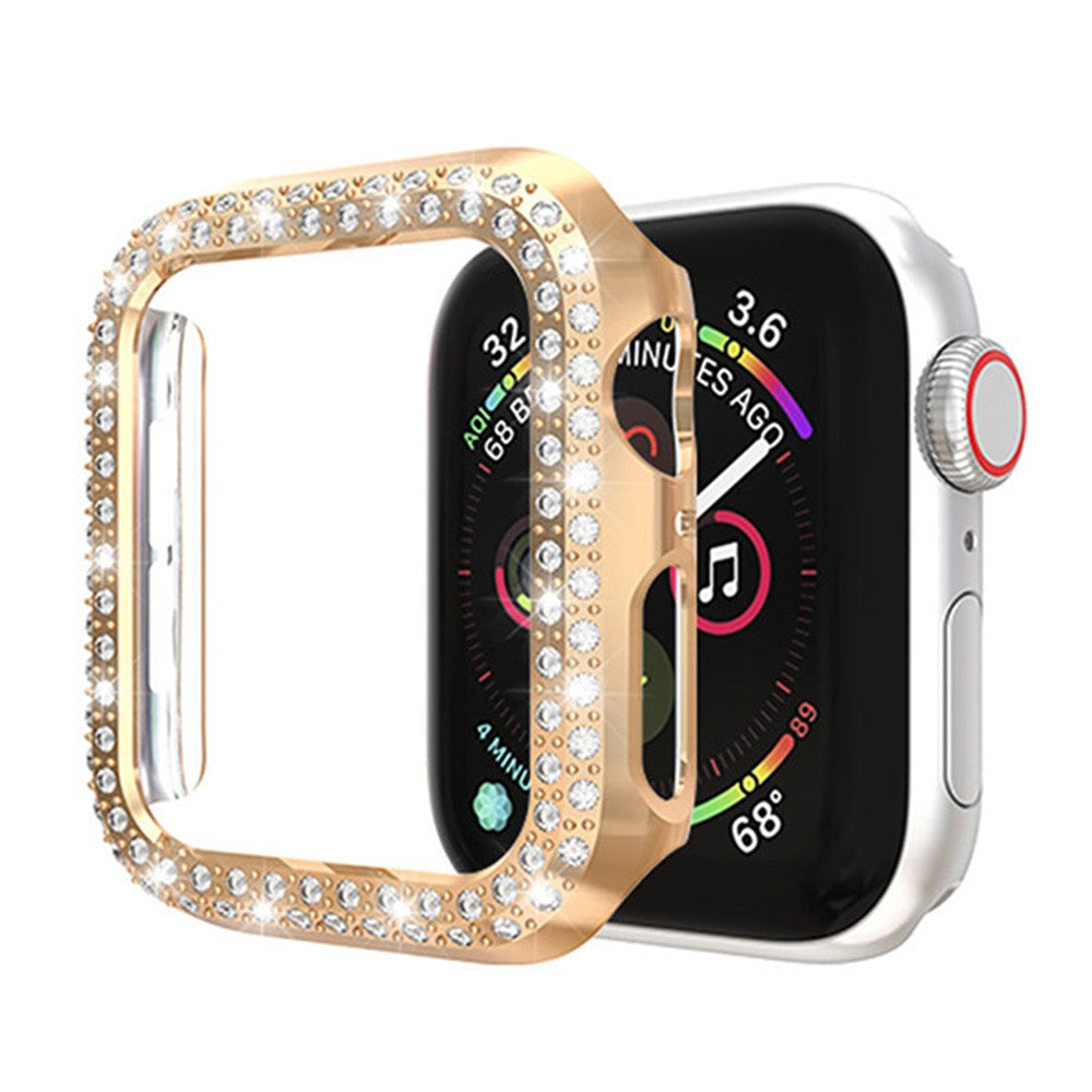 4 X Bling Rhinestone Design Watch Cases Protective Cover Watch Caps for iWatch  Compatible for Apple Watch 40mm