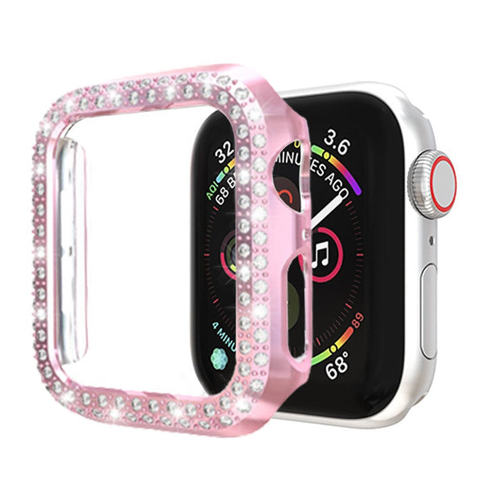 4 X Bling Rhinestone Design Watch Cases Protective Cover Watch Caps for iWatch  Compatible for Apple Watch 40mm