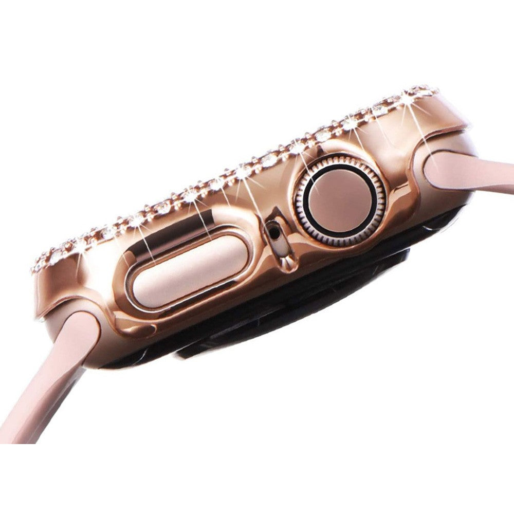 4 X Bling Rhinestone Design Watch Cases Protective Cover Watch Caps for iWatch  Compatible for Apple Watch 40mm