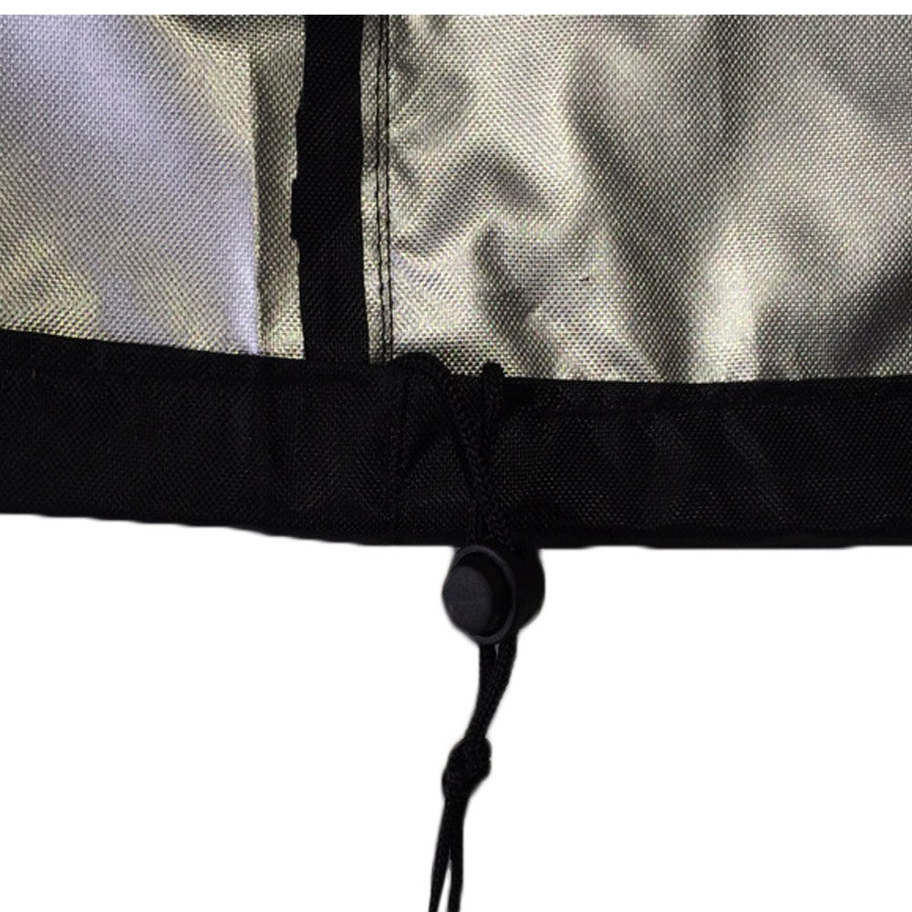 170x61x117cm Weather Resistant 210T Polyester Silver Coating Cover Outdoor Grill BBQ Cover Fire Pit Cover UV Protector BBQ Gas Grill Cover Barbecue Accessories Black