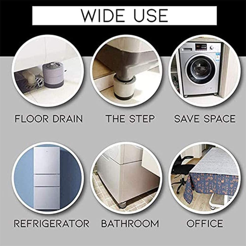 4pcs Anti Vibration Pad Non Slip Shock Proof Washing Machine Mats Height 3.5cm