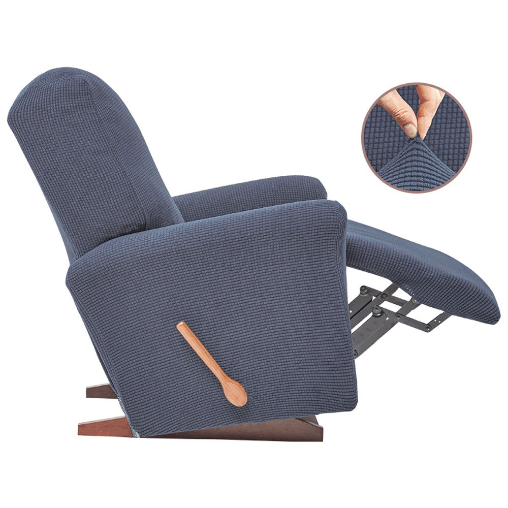 Stretch Recliner Cover Soft Recliner Chair Slip Cover Recliner Couch Slipcover Lift Reclining Cover Navy Blue