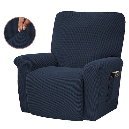 Stretch Recliner Cover Soft Recliner Chair Slip Cover Recliner Couch Slipcover Lift Reclining Cover Navy Blue