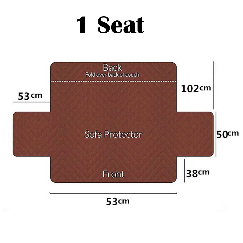 Classic Lattice Quilted Couch Sofa Cover Slipcover Living Room Home Decoration Black 3 Seater Sofa