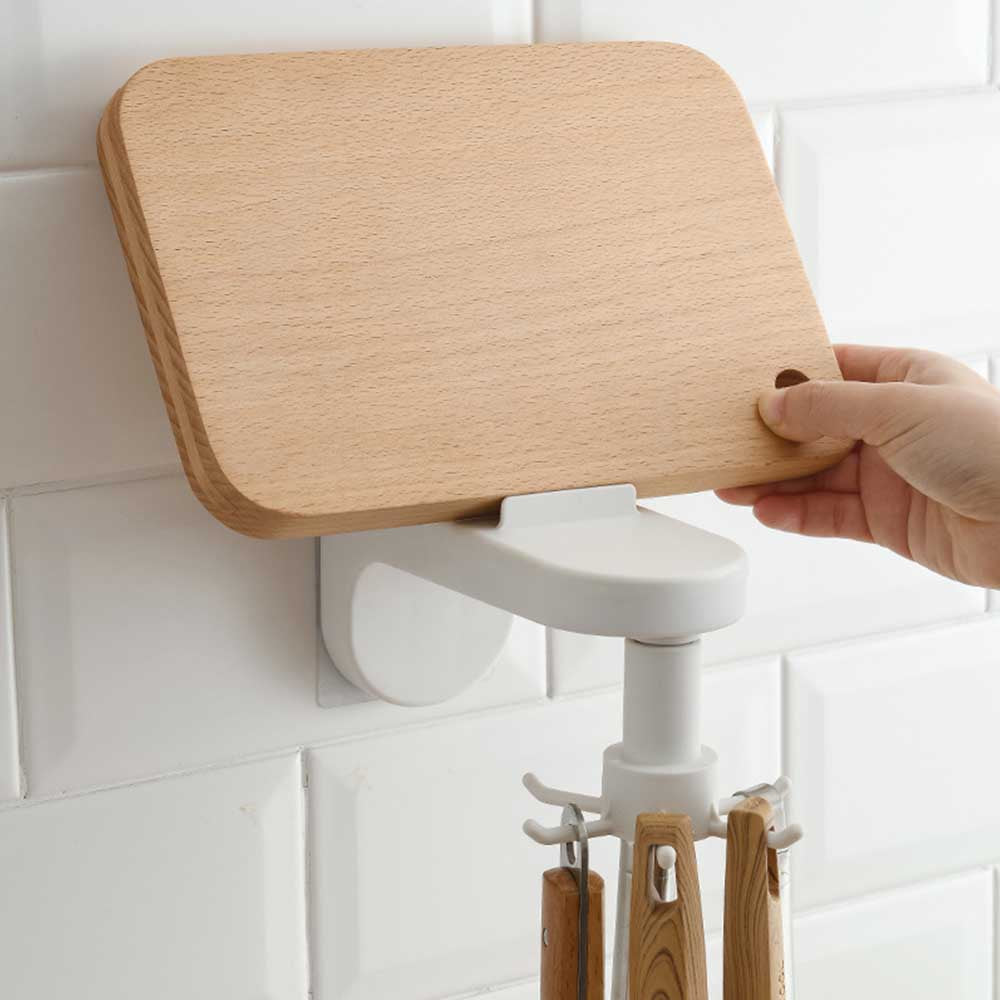 2 X Self-Adhesive Kitchen Wall Mounted Cooking Utensil Hanger Hook Organizer Rack