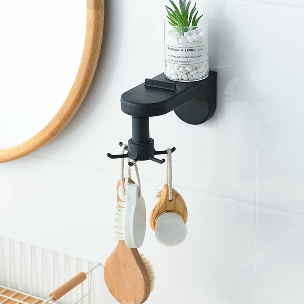 2 X Self-Adhesive Kitchen Wall Mounted Cooking Utensil Hanger Hook Organizer Rack