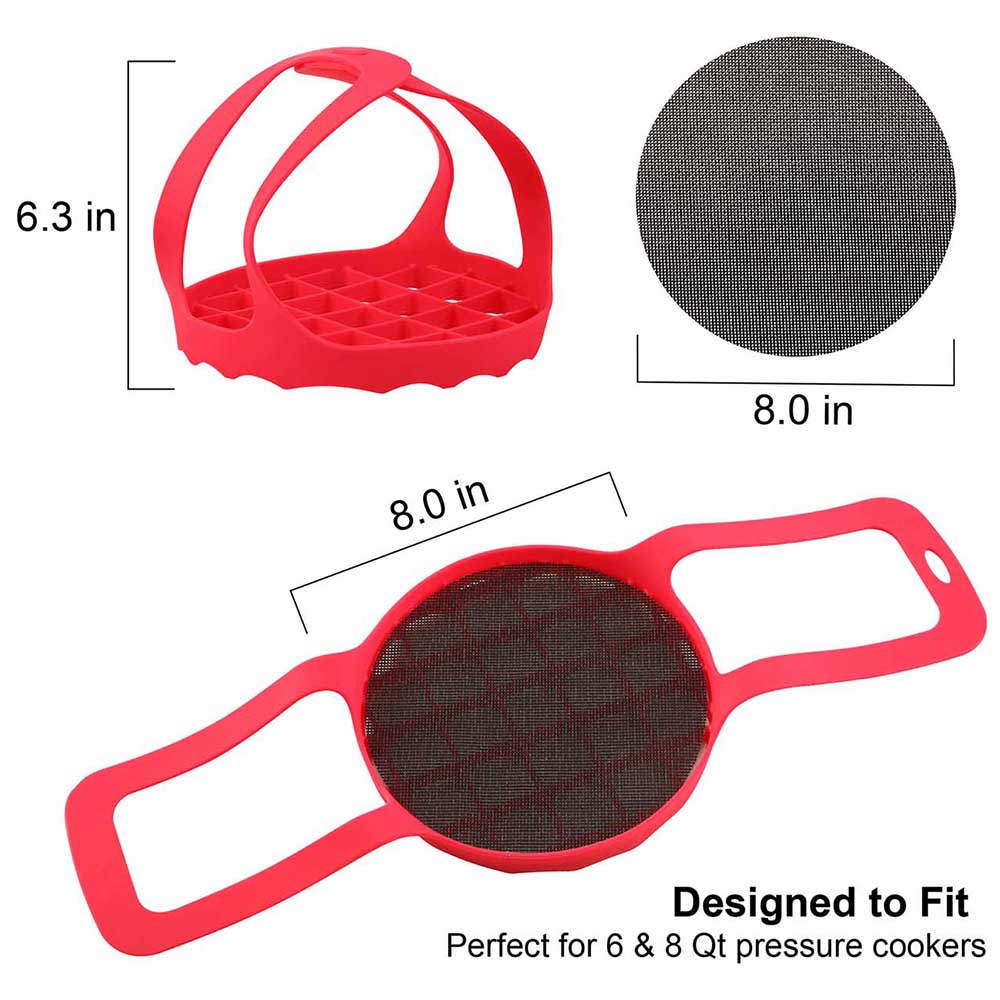 Silicone Bakeware Lifter Pressure Cooker Sling Kicthen Pot Cooking Accessory