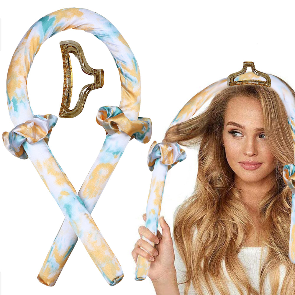 Lazy Heatless Hair Curler Sponge Roller Hair Curling Rod Foam Stick with Clip