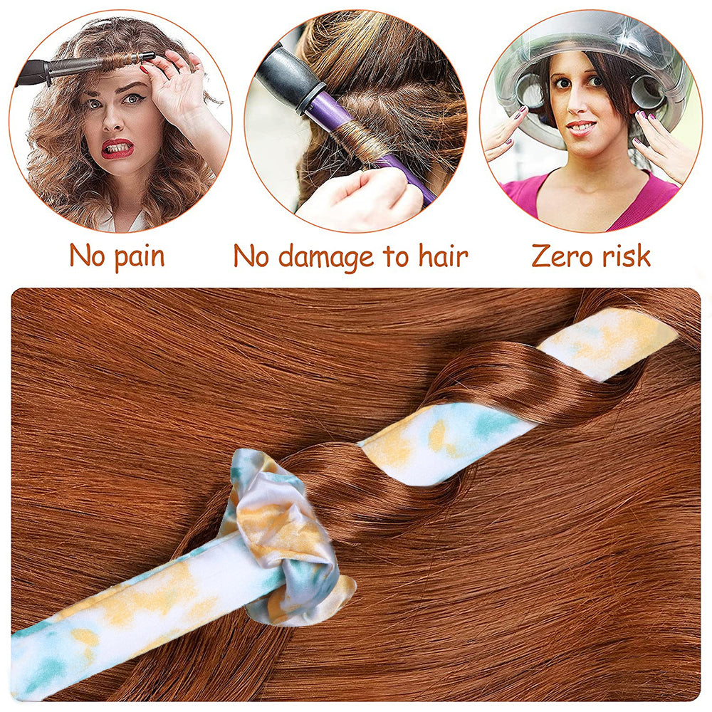 Lazy Heatless Hair Curler Sponge Roller Hair Curling Rod Foam Stick with Clip