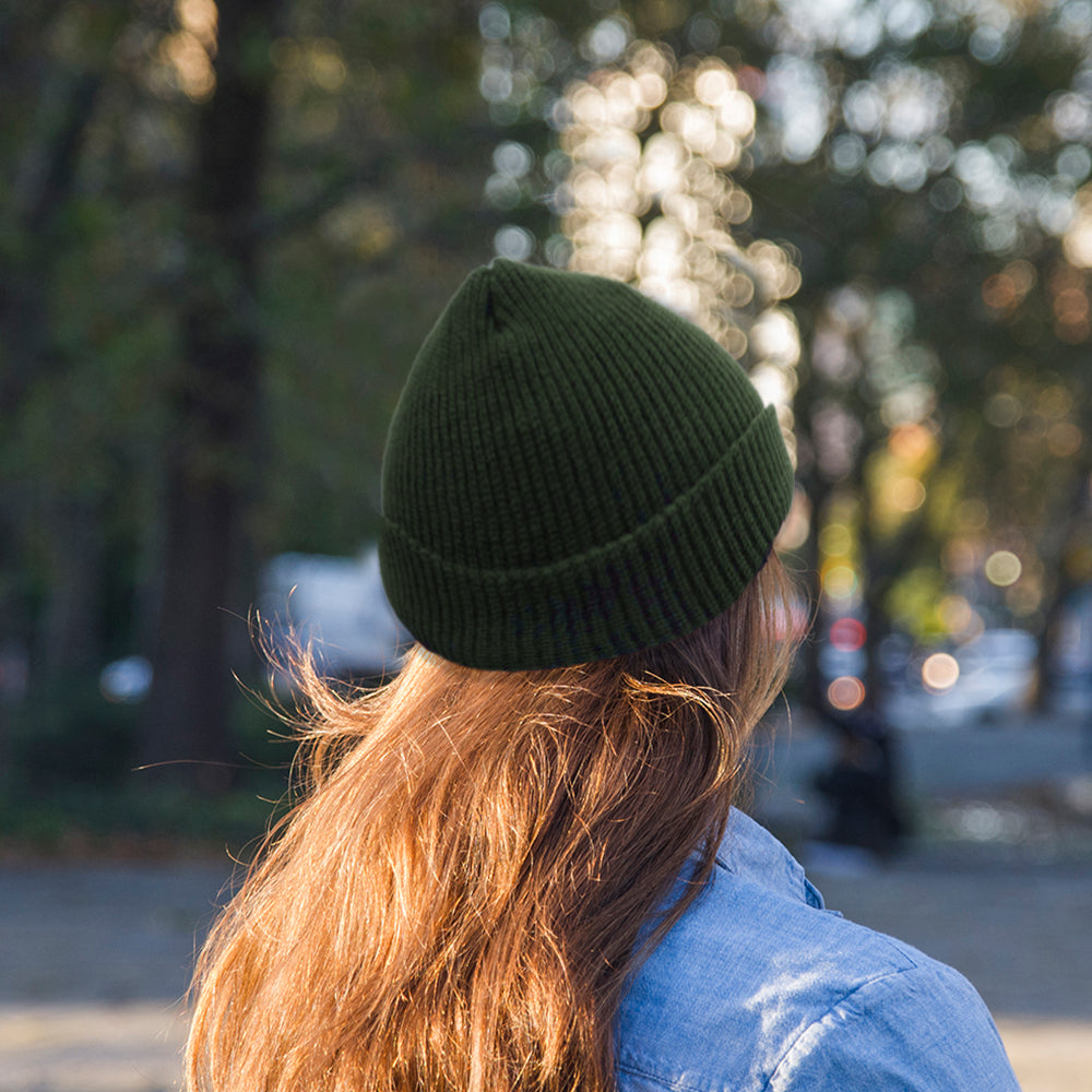 4 Pieces Yellow Green Black Grey Unisex Beanie Roll up Edge Hat Skullcap Beanie Winter Warm Head Hat