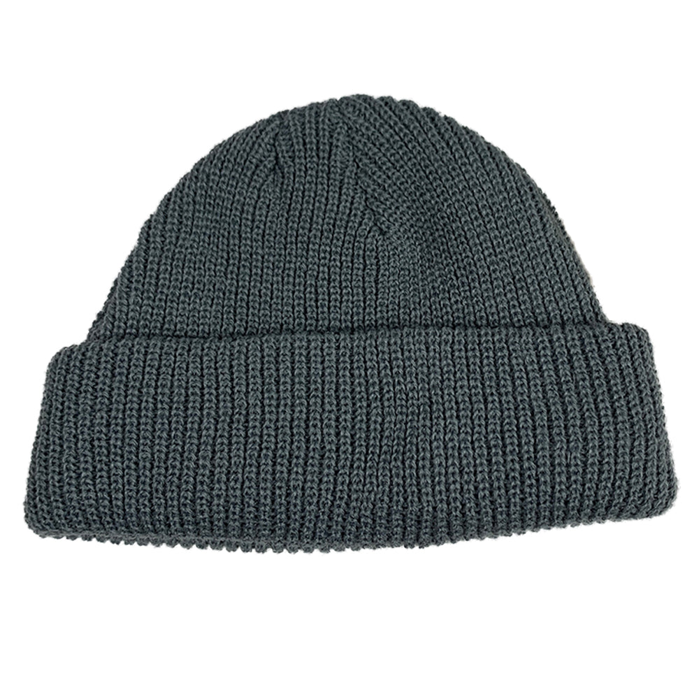 4 Pieces Royal Blue Navy Black Grey Unisex Beanie Roll up Edge Hat Skullcap Beanie Winter Warm Head Hat