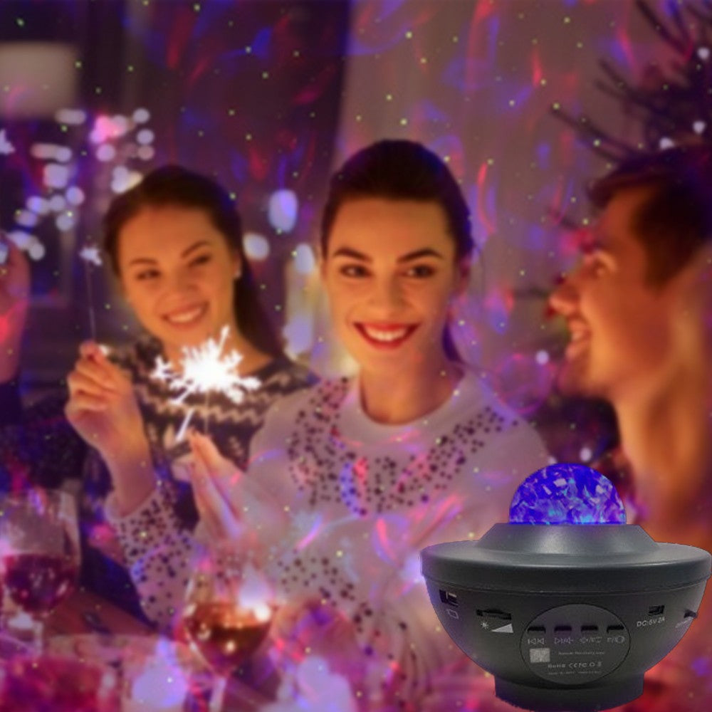App Remote Control Multiple Colours LED Galaxy Star Projector Bluetooth Music Speaker Night Light Home Decoration Lamp