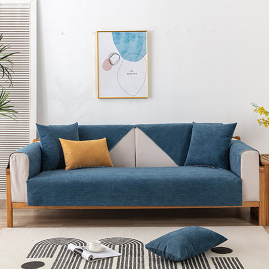 Dark Blue 90x240cm Anti-Cat Scratch Water Resistant Sofa Towel Pet Couch Sofa Cover Home Decor