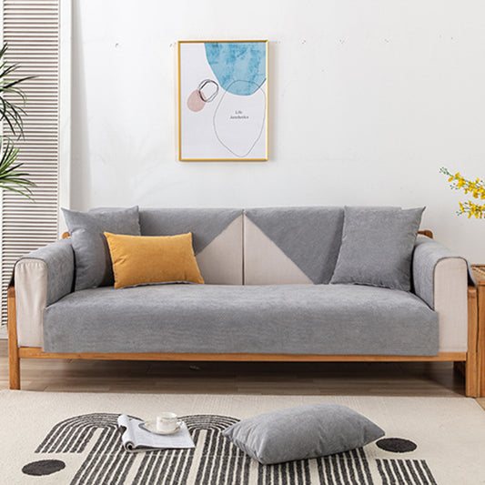 Grey 90x90cm Anti-Cat Scratch Water Resistant Sofa Towel Pet Couch Sofa Cover Home Decor